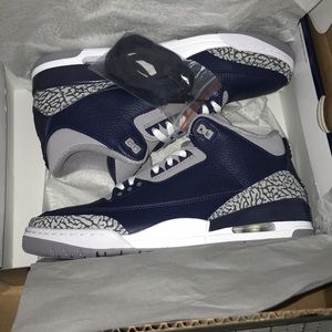 Jordan 3 retro Georgetown Navy Blue